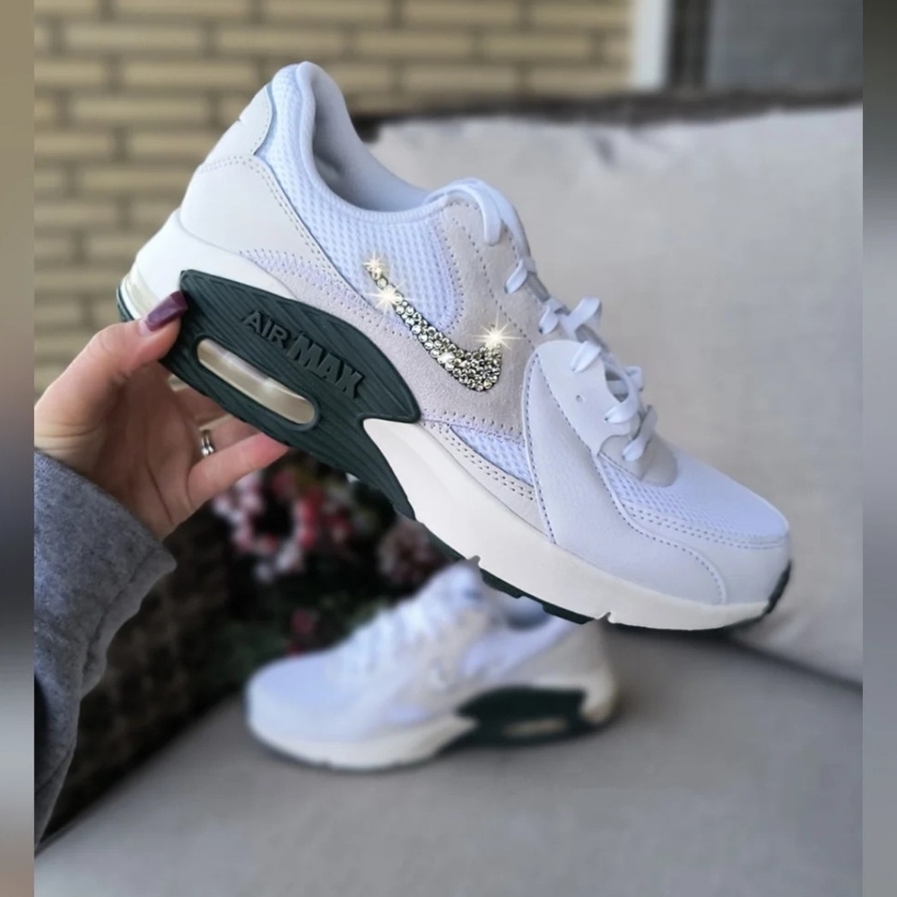 Diamond Nike Air Max Women's White and Gray Sneakers